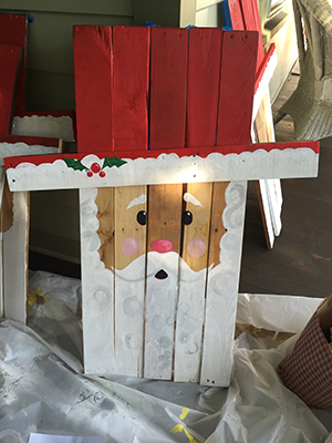 Greenway Products & Services Contributes pallets for Santa wood craft