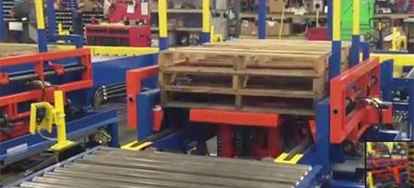 pneumatic pallet stacker