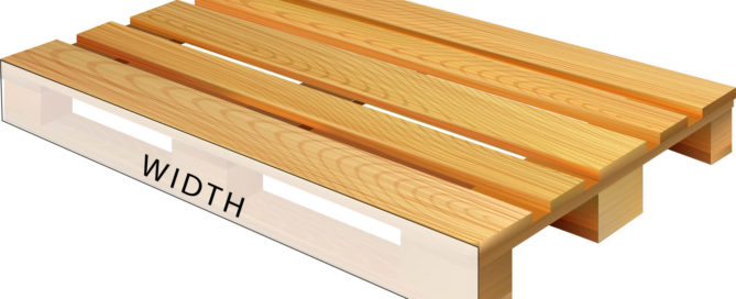 wood pallet width