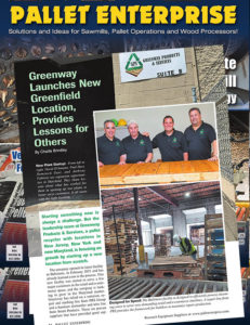 Pallet Enterprise magazine features Greenway's Baltimore MD Facility