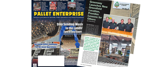 Pallet Enterprise magazine features Greenway's Baltimore MD Facility